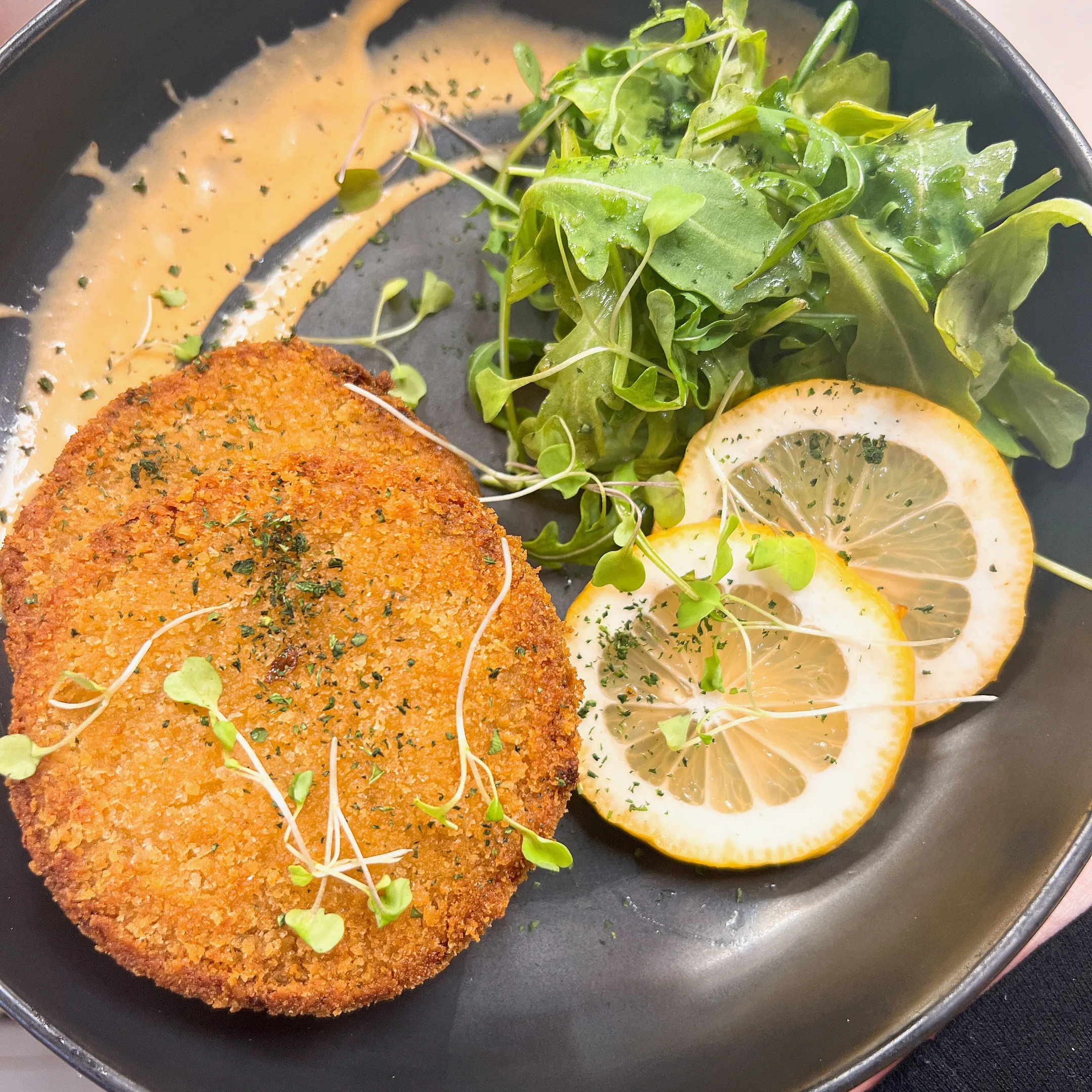 Lump crab cakes, southwest sauce