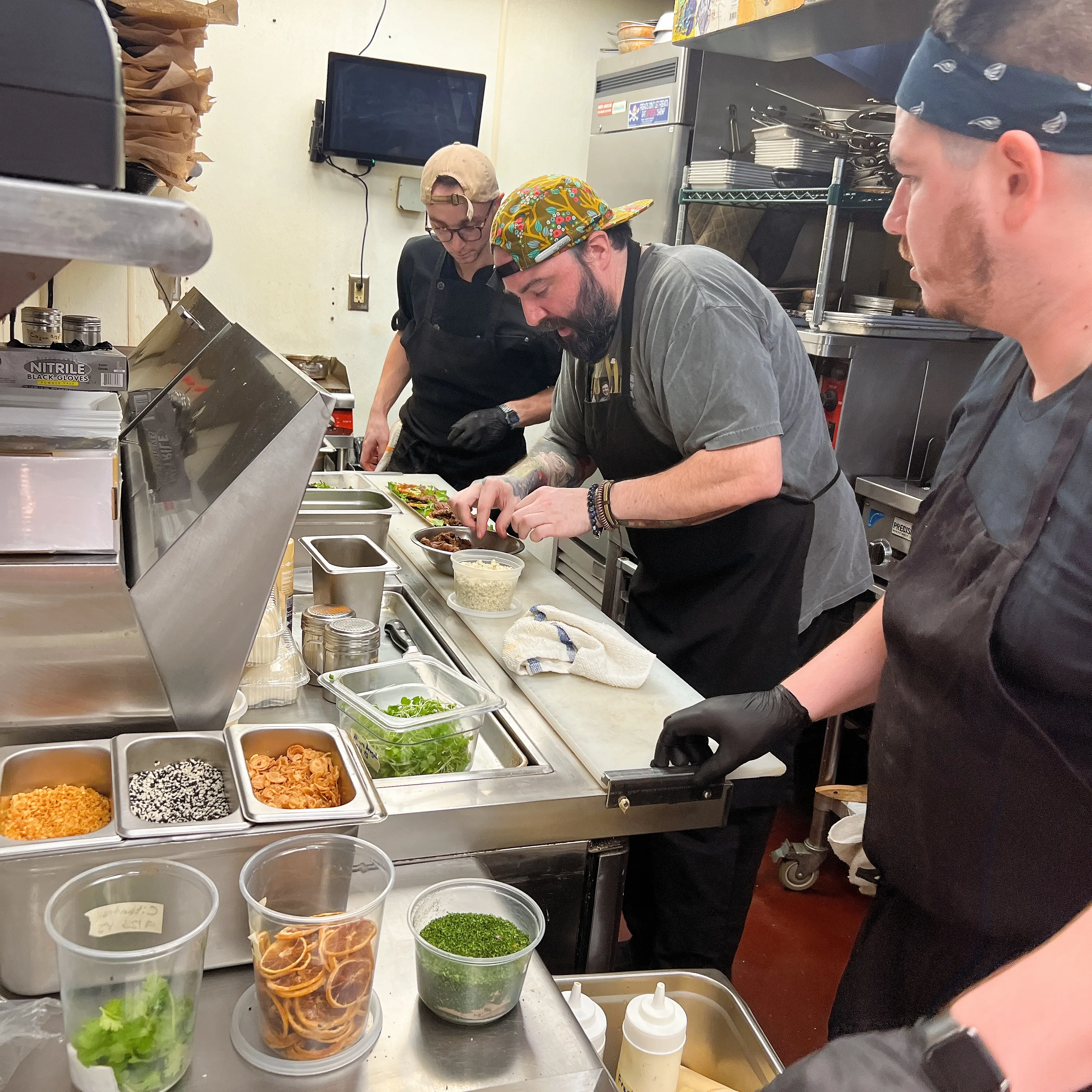 The line, mid-service