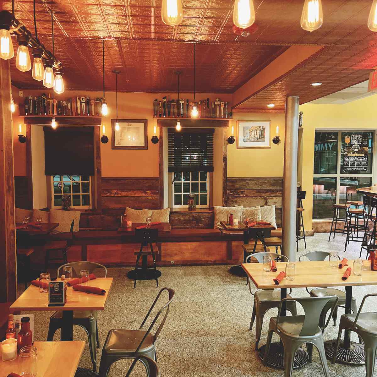 Rogue Island dining room inside The Arcade Providence